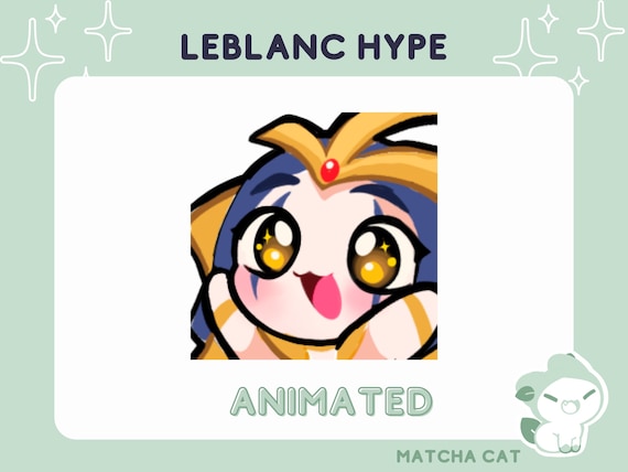 ANIMATED Leblanc League of Legends Emote / Cute Emotes for