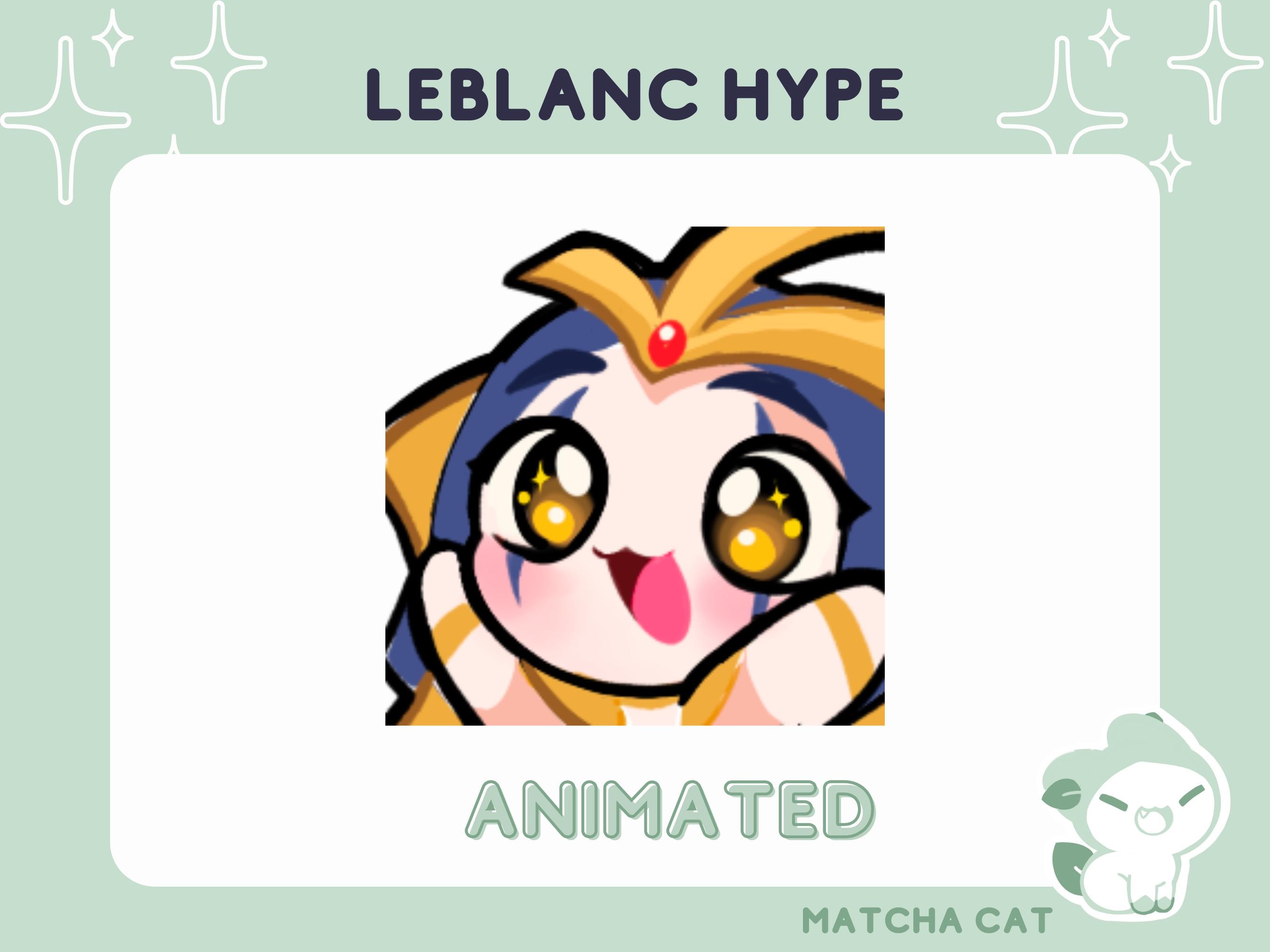 ANIMATED Leblanc League of Legends Emote / Cute Emotes for