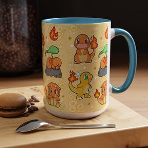 Poke Mug: #4 / Anime and Gaming Home decor / Kawaii Gift / Poke Birthday / Personalized Mug / gamer gifts / gaming decor / poke gift image 9