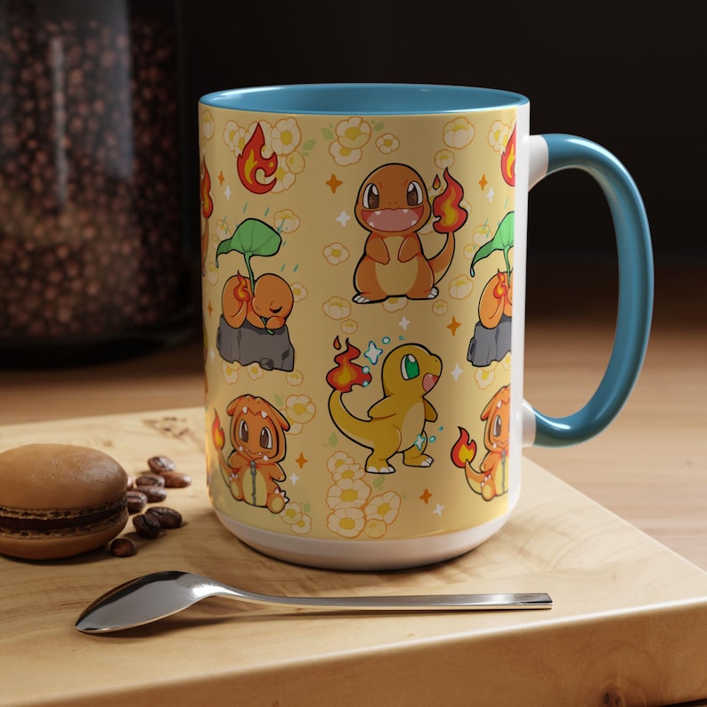 Poke Mug: #4 / Anime and Gaming Home decor / Kawaii Gift / Poke Birthday / Personalized Mug / gamer gifts / gaming decor / poke gift image 9