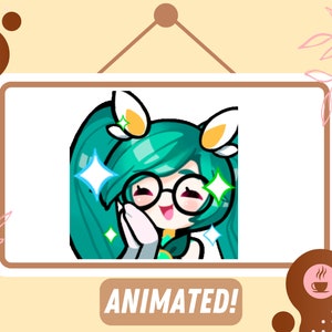 ANIMATED Star Guardian Sona Emote / Cute league of legends emote for streaming on twitch and discord / anime gaming emote