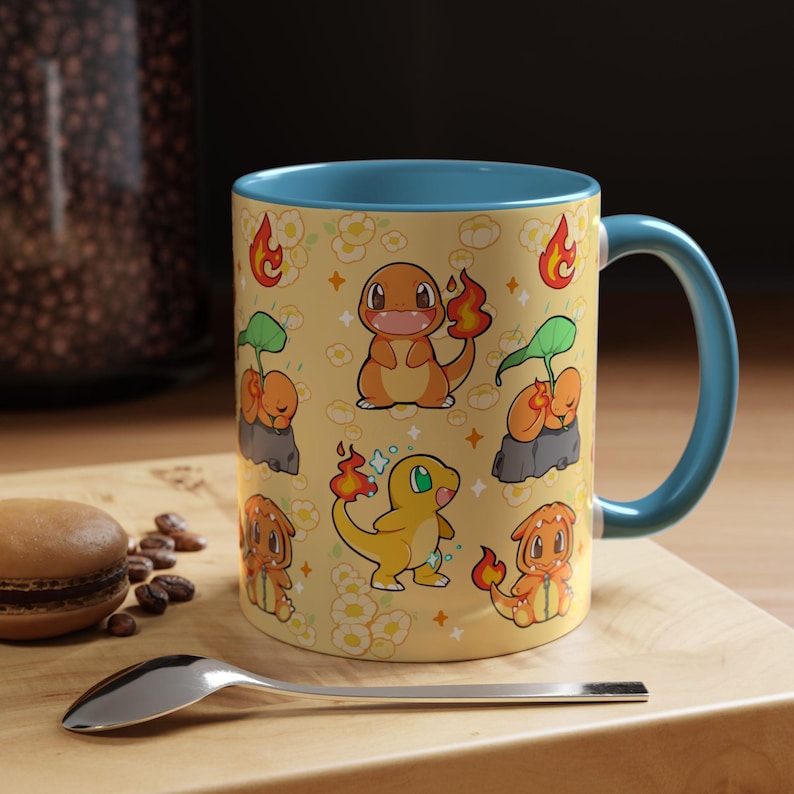 Poke Mug: #4 / Anime and Gaming Home decor / Kawaii Gift / Poke Birthday / Personalized Mug / gamer gifts / gaming decor / poke gift image 4