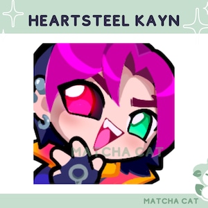 Emote di Heartsteel Kayn / Emote di League of Legends per lo streaming su Twitch Discord e Youtube / Jinx Vi Caitlyn Ekko Warwick / Arcane