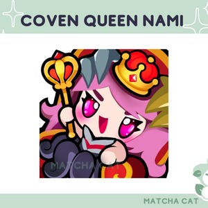 Emote Coven Nami Queen / Emote League of Legends per lo streaming su Twitch Discord e Youtube / Jinx Vi Caitlyn Ekko Warwick