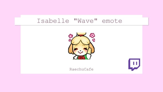 picture Wave Emote Discord isabelle wave emote for twitch and discord etsy