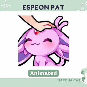 ANIMATED Pat Emote / Kawaii Cute Espie pat emote / Poke emotes for streaming on twitch and discrod