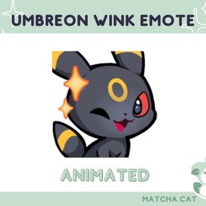 ANIMATED Wink Emote / Kawaii Cute Espie pat emote / Poke emotes for streaming on twitch and discrod