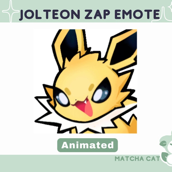 Animated Jolt Zap Emote / Cute Emote for Streaming on Twitch and Discord / Poke Emote