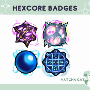 Insignes Arcane Hexcore : insignes d&#39;abonné Twitch de League of Legends (téléchargement instantané)