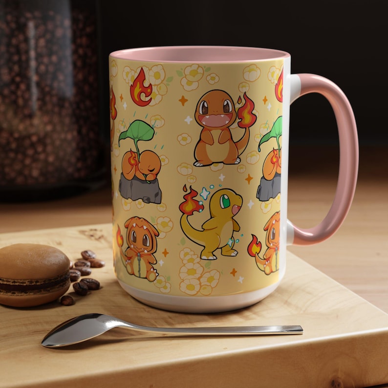Poke Mug: #4 / Anime and Gaming Home decor / Kawaii Gift / Poke Birthday / Personalized Mug / gamer gifts / gaming decor / poke gift image 10