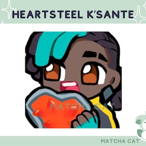 Emote Heartsteel K&#39;Sante / Emote League of Legends per lo streaming su Twitch Discord e Youtube / Jinx Vi Caitlyn Ekko Warwick / Arcane