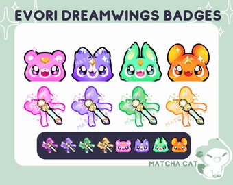 VALORANT Evori Dreamwings Stream Badges: Twitch, YouTube, Discord (Instant Download)