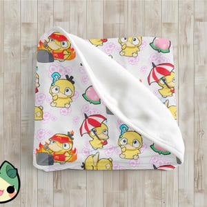 Psyduck Samtdecke: Kuscheliger Anime Überwurf