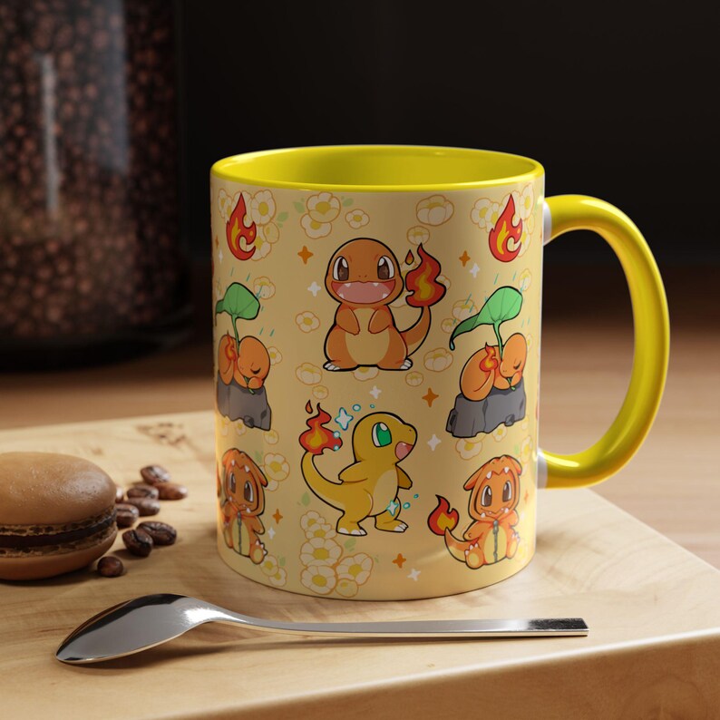 Poke Mug: #4 / Anime and Gaming Home decor / Kawaii Gift / Poke Birthday / Personalized Mug / gamer gifts / gaming decor / poke gift image 2