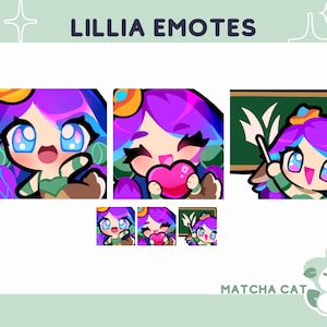 Lillia Emote Bundle / League of Legends Emotes / Emotes for Streaming on Twitch and Discord / Gaming Emotes