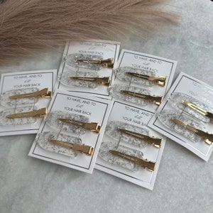 Silver Bridesmaid Gift Hair Clips | To Have and To Hold Glitter Gold Silver Hair Accessory No Crease Clips | Proposal Gifts Be My Bridesmaid