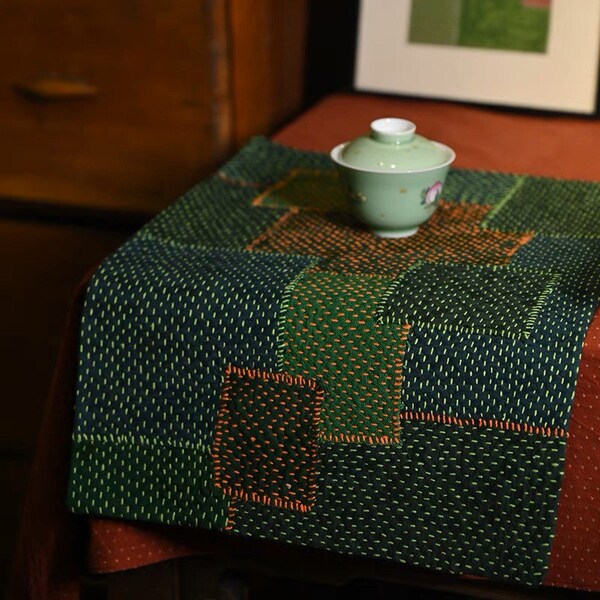 Sashiko Tea Mat Etsy