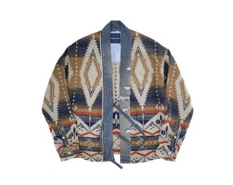 indigo kimono jacket