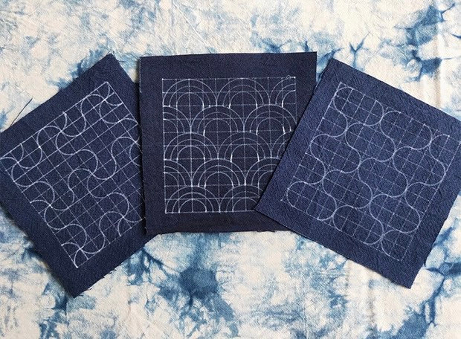 Sashiko Stitch DIY Kit 1 Beginner Sashiko Embroidery Etsy