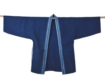 16x10x6cm Indigo Union Japanese Handmade Blue Kofu Patchwork YKK Unisex Battery Pouch Bag