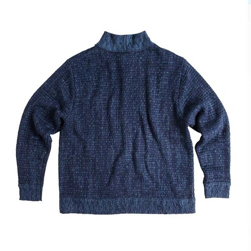 Japanese Indigo Union Natural Plant Dyed shops Handmade Unisex Sashiko Kendo Sweater | 2 Colors - Blue & Black | Made to Order