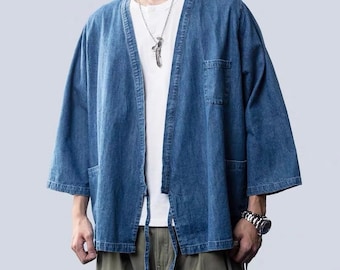 indigo kimono jacket
