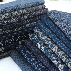 Japanese Handmade Fabrics Mid Weight Sashiko Cotton for Garment Creation Projects, Clothing Crafts