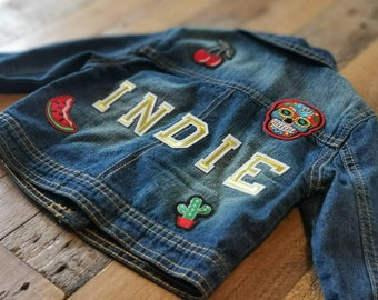 personalised denim jacket kids