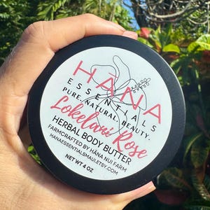 Herbal Body Butter Available in Lokelani Rose, Pikake, Plumeria, & Blue Lotus