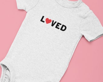 Camicie di San Valentino amate / Camicia san Valentino bambino e ragazza / Camicia cuore carino per bambini / Baby Boy Onesie / T-shirt Cuore per bambini