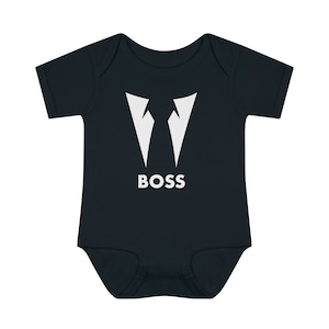 Boss Baby Onesie Short Sleeve – Funny Baby Birthday Outfit, New Parent Gift, Halloween Baby Costume, Boss Baby Bodysuit, 1st Birthday Shirt