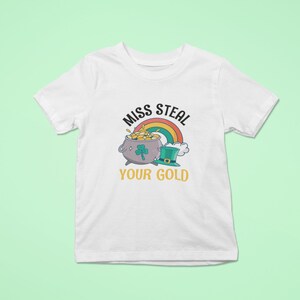 Cute St Patricks Shirts Steal Your Gold Toddler St Pattys Shirt Kids St Paddys Day T-Shirt Baby Lucky Charm Onesie zdjęcie 4