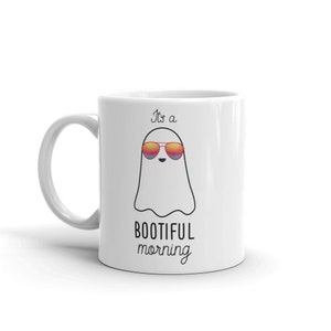 It's a BOOTIFUL Morning Coffee Mug Halloween Gift Fall Gift Halloween mug Ghost Mug image 3