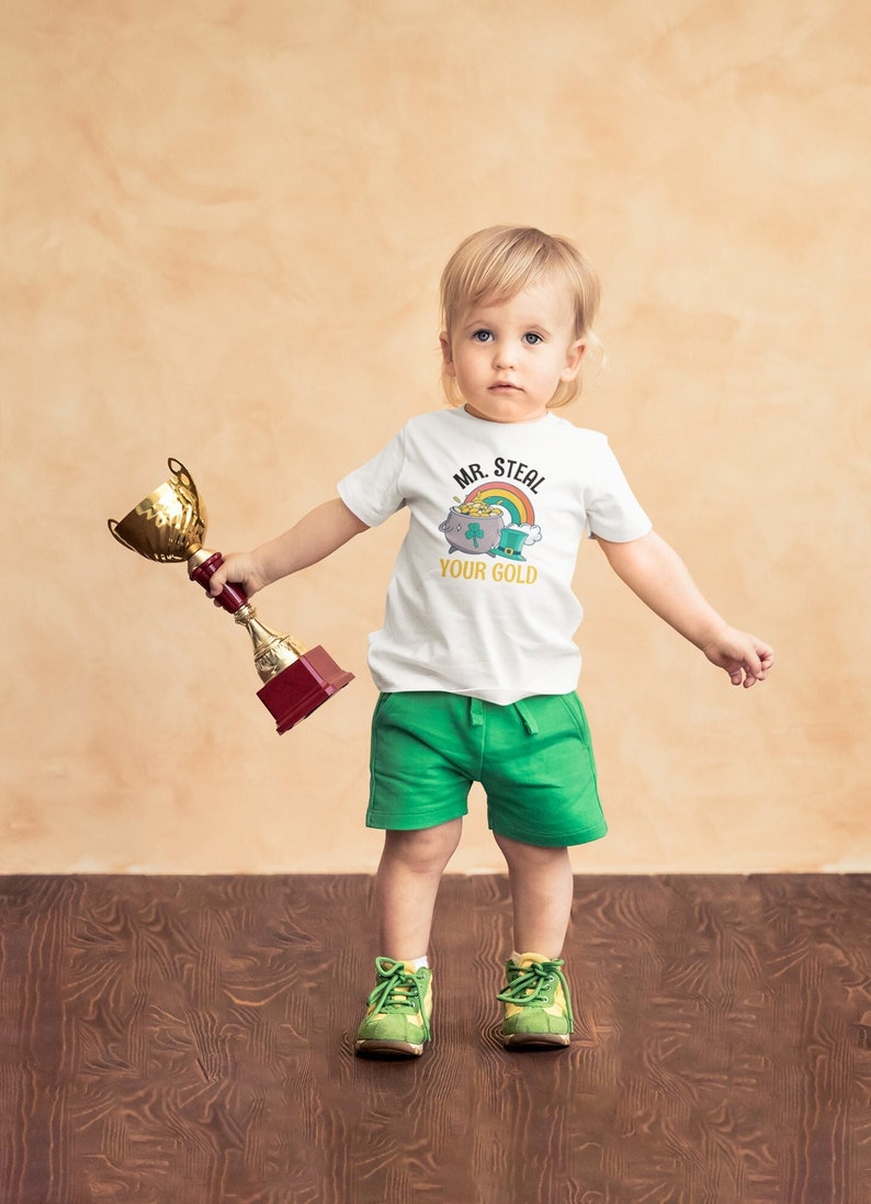 Cute St Patricks Shirts Steal Your Gold Toddler St Pattys Shirt Kids St Paddys Day T-Shirt Baby Lucky Charm Onesie zdjęcie 1