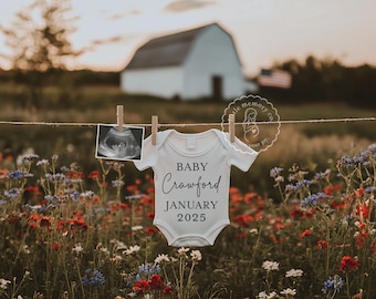 4th of July Pregnancy Announcement Digital, Summer Announcement, Editable Social Media Template, Pregnancy Gender Reveal, Patriotic American