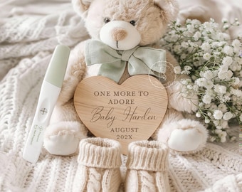Digital Pregnancy Baby Announcement, Editable Social Media Template, One More to Adore