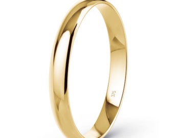 gold ring with 375 stamp
