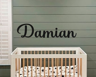 wooden name sign  nursery name sign personalise wall name sign above crib sign Kids Room Decor