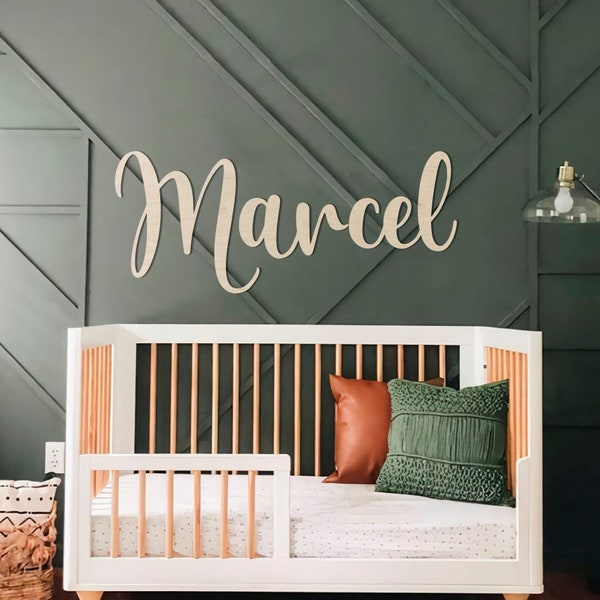 Baby Nursery Name Sign Wooden name sign nuresry wall decor Baby Room Decor wooden letters