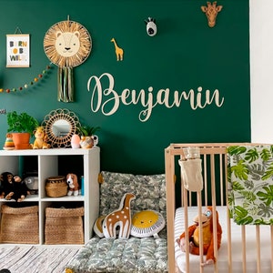 Nom personnalisé en bois pour chambre d'enfant, décoration murale personnalisée pour chambre d'enfant, nom personnalisé pour mariage, nom de mariage image 5