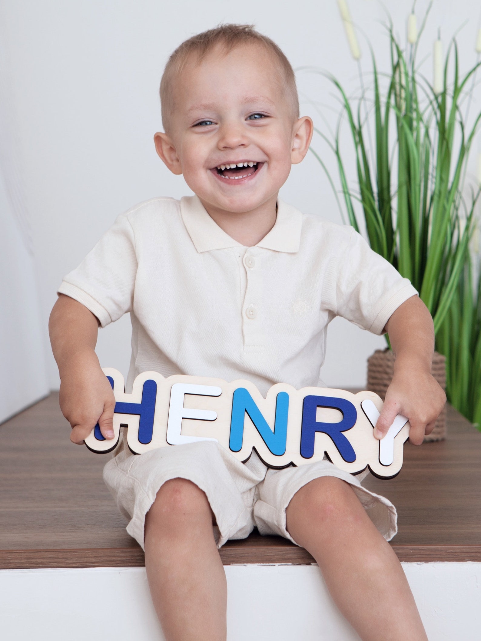 Wooden Name Puzzle Personalized Gifts for Toddlers Etsy