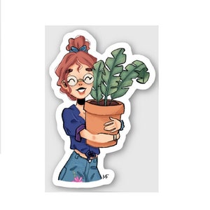 Girl with Plant