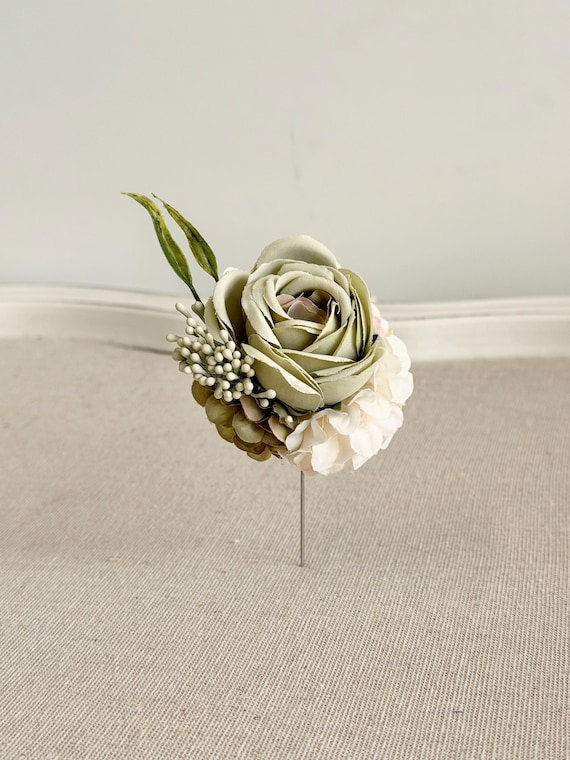 Wedding Corsages Boutonniere Set, Prom Wrist Corsage, Rustic Green Rose Corsage, Saga Green Wrist Corsage, Bridesmaids Corsage, Bridal Bracelets