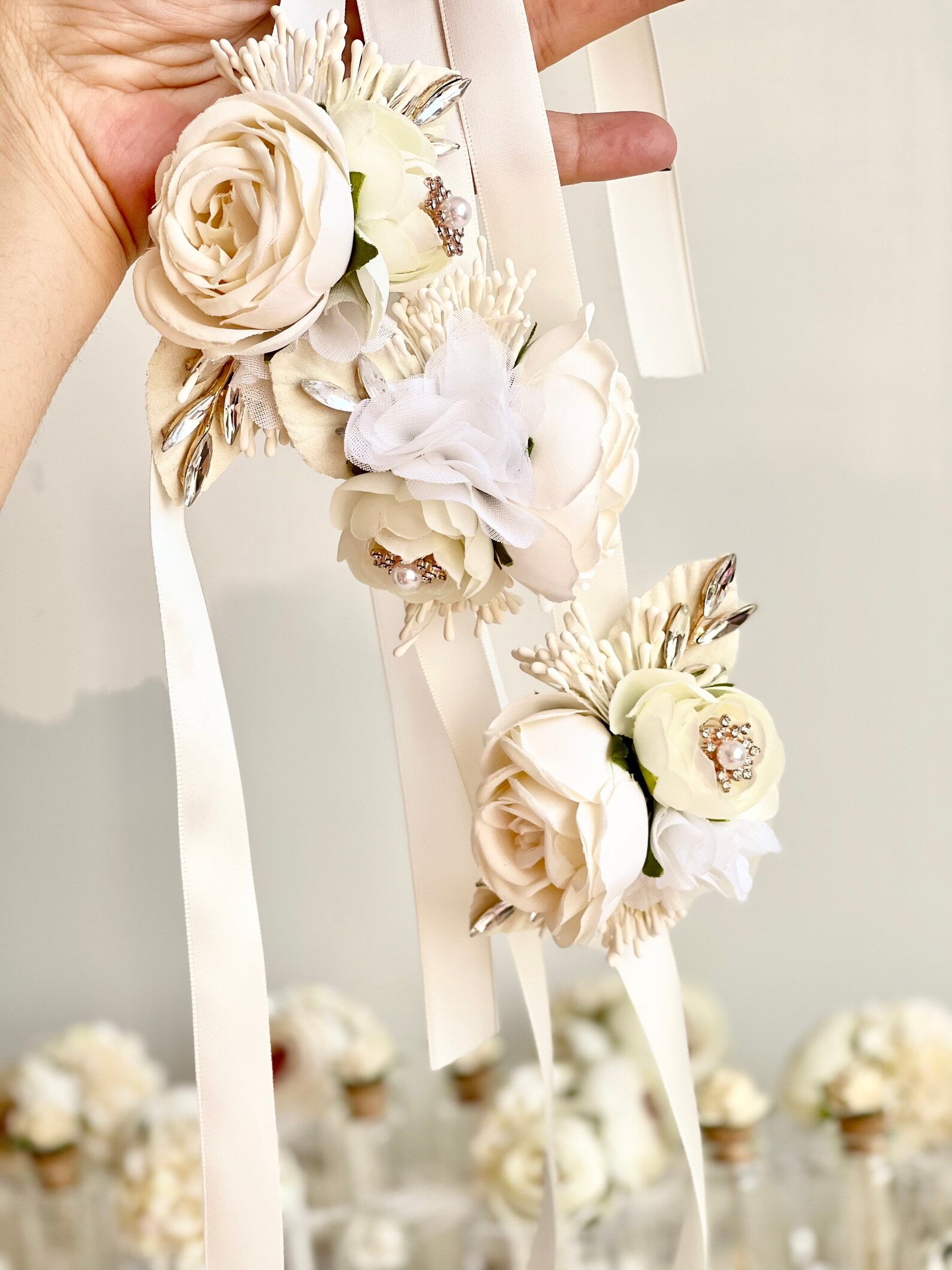 Wedding Corsages Wrist Corsage Rustic Wedding Corsage White - Etsy Wedding Corsages Wrist Corsage Rustic Wedding Corsage White - Etsy