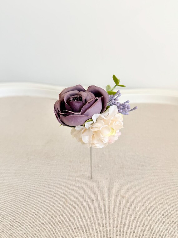 LIBERGA Set Di 2 Corsage Da Polso Con Rosa E Set Fiore All'Occhiello Per Sposa