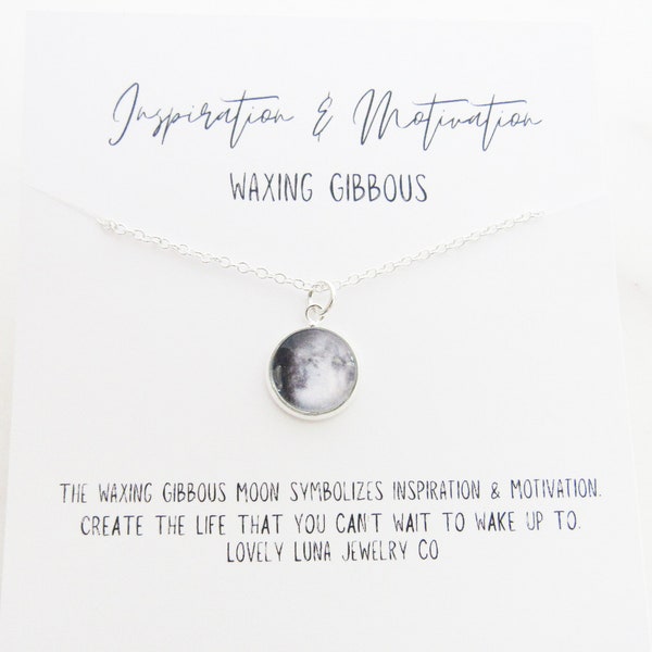 Moon Phase Necklace Etsy