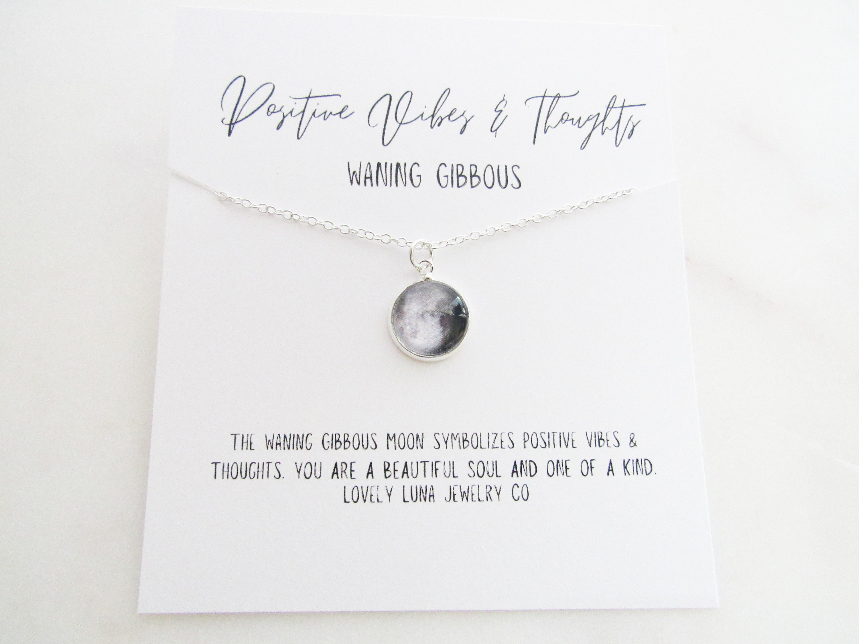 Waning clearance moon necklace