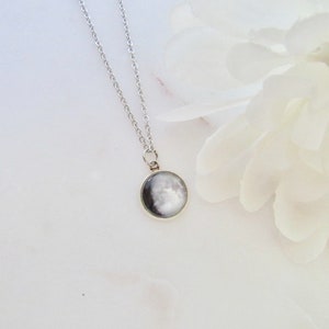 Beneath these Moons You Became a Mom // Custom Birth Moon Necklace // Moon Phase Necklace image 5