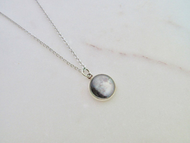 Beneath these Moons You Became a Mom // Custom Birth Moon Necklace // Moon Phase Necklace image 6