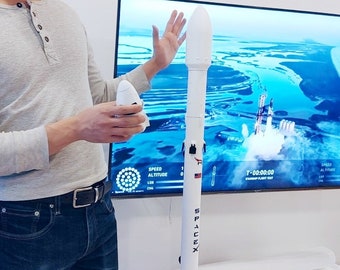 Falcon 9 Rocket Gedetailleerd model 42" (schaal 1:66, afneembare en bewegende onderdelen)